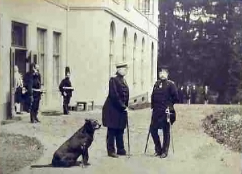 Otto v. Bismarck und Kaiser Wilhelm II. 1888 in Friedrichsruh