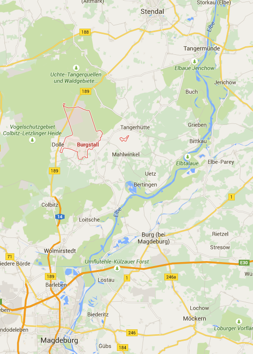 Google Maps Lage Burgstall